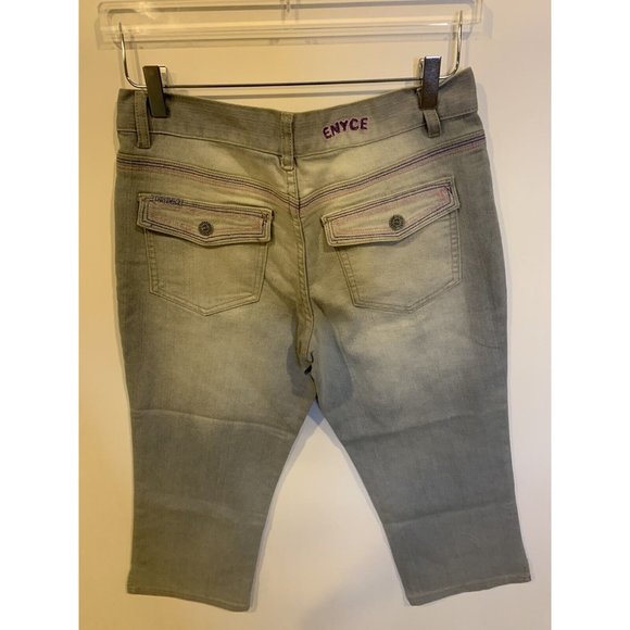 Lady Enyce NWT Light Wash Capri Women’s SZ 32x23 Vintage 90s Denim Jeans - Picture 5 of 5